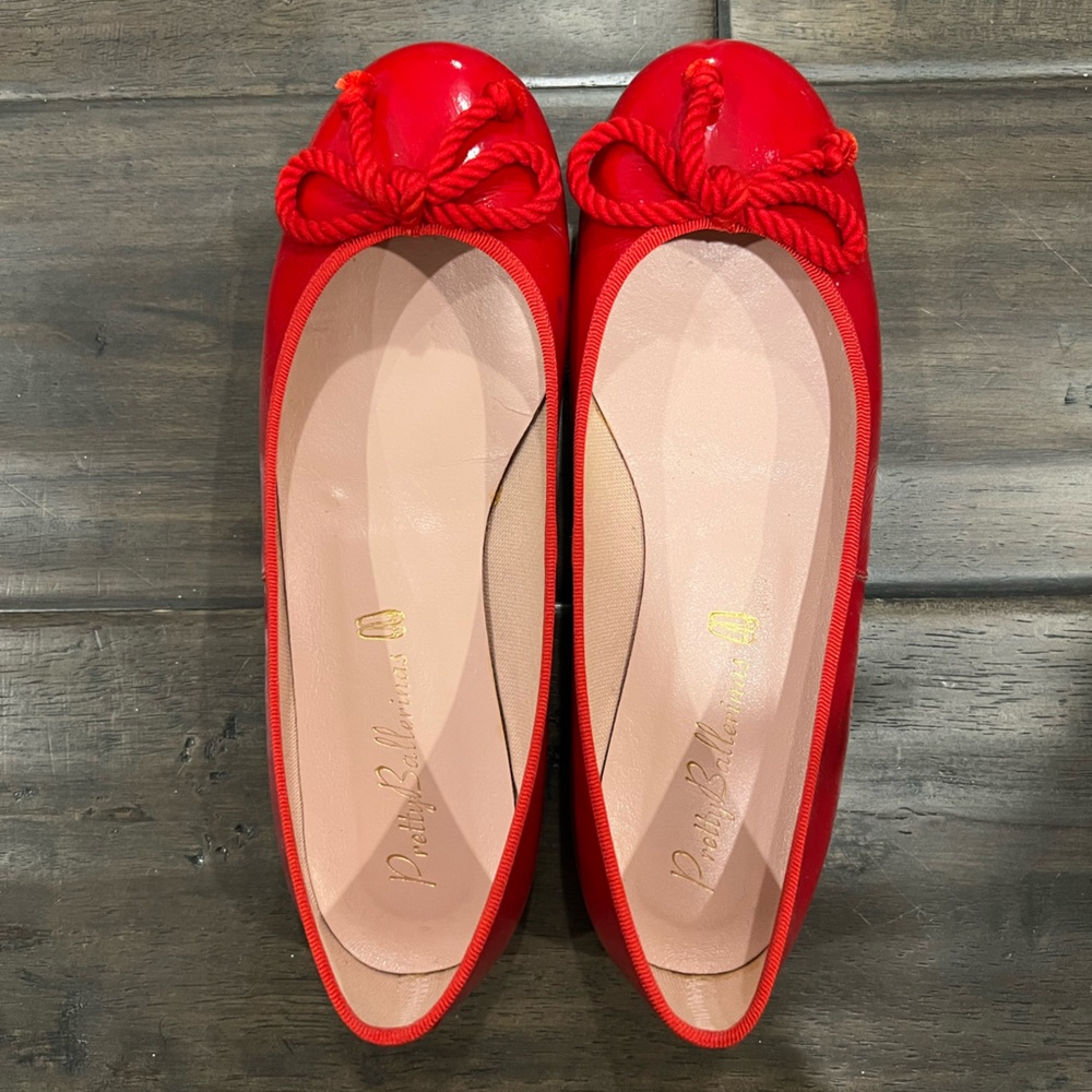 Pretty Ballerinas red patent ballet flats size 36/ US~5.5-6